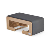 BASI Systems Pilates Reformer Sitting Box angled right view.