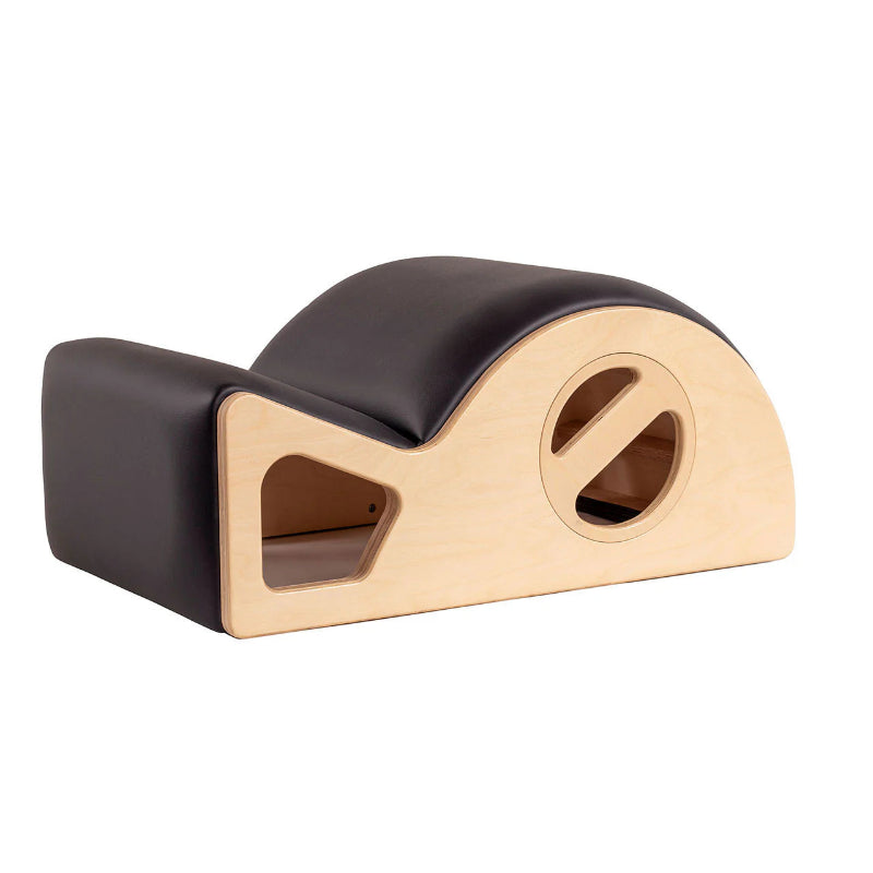 Peak Pilates Classic Spine Corrector angled back view and white background.