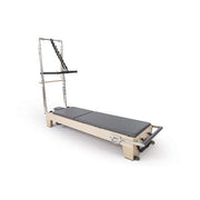Elina Pilates Elite Wood Reformer with Tower tower frame raised
